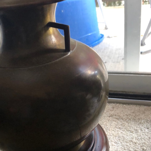 Rare Wildwood Bronze artifact jug on mahogany lamp - Picture 7 of 7